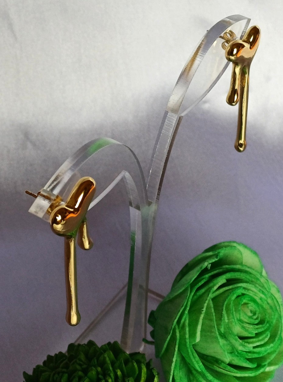 Golden Melting Heart Dangler Freya