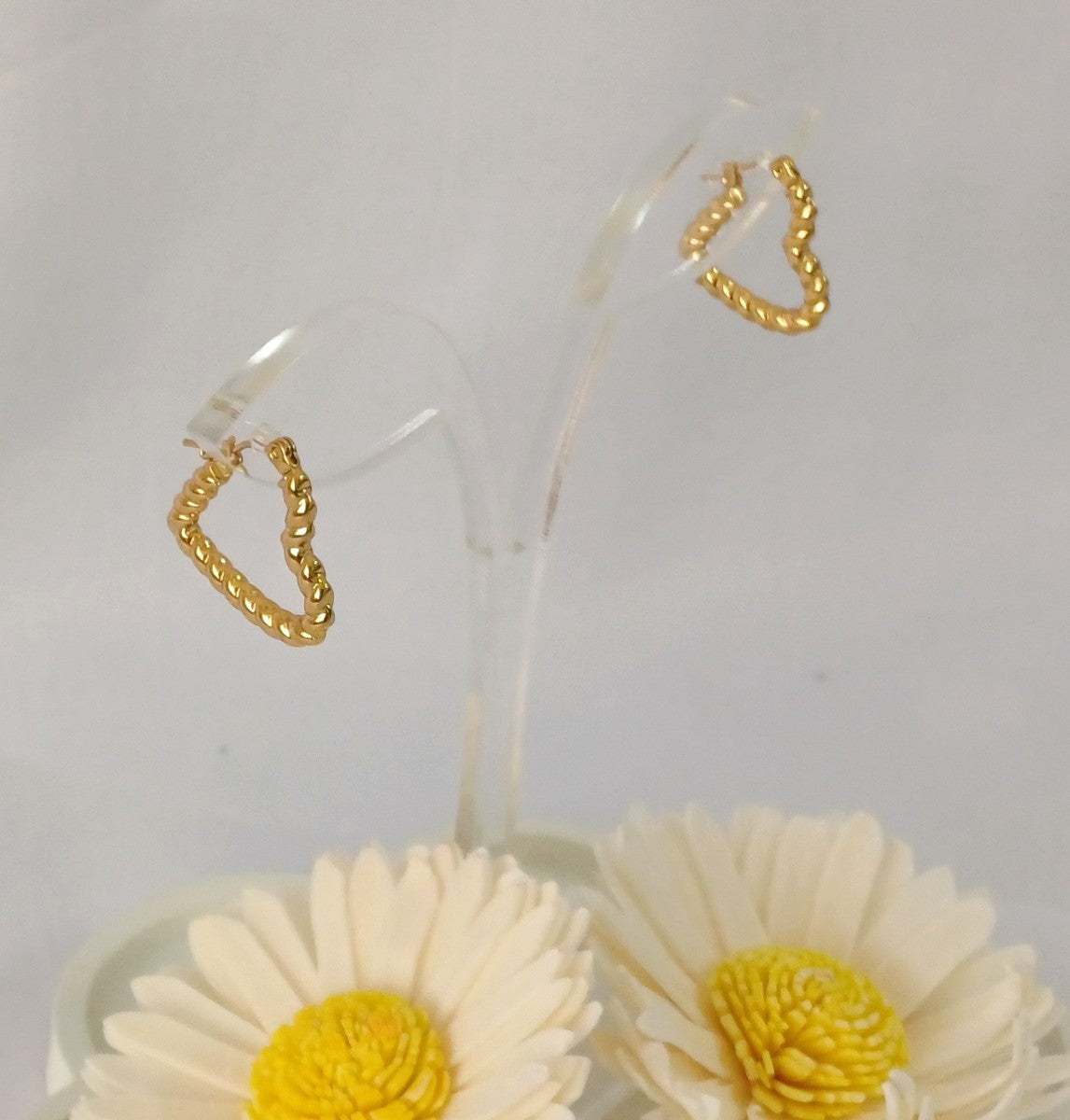 Golden Rope Heart Hoop