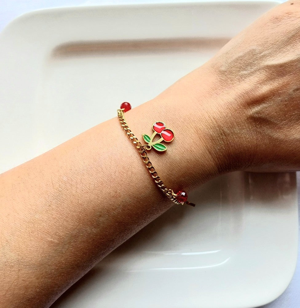 Big Cherry Bracelet