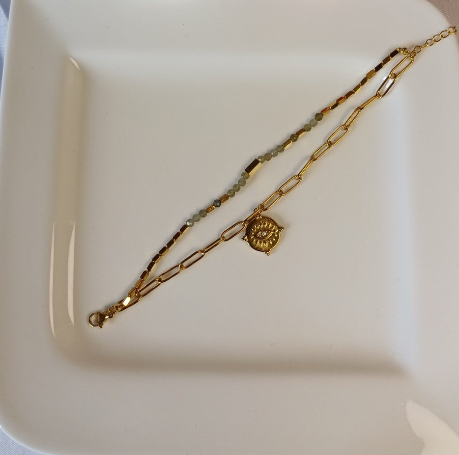 Grey Stone Bracelet
