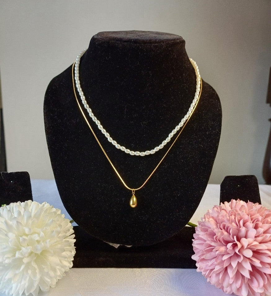 Layered Pearl Necklace