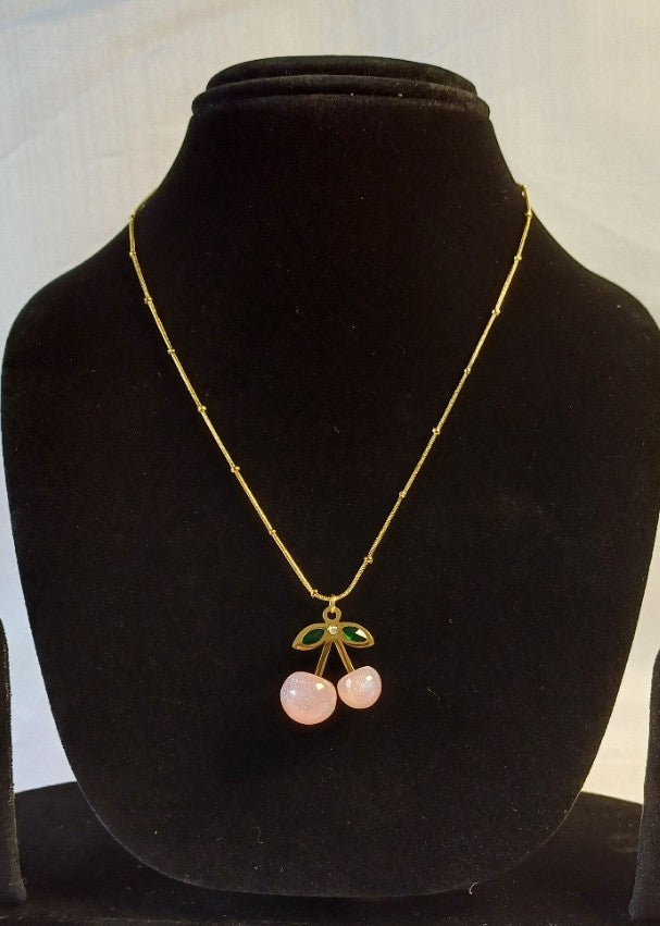 Pink cherry Necklace
