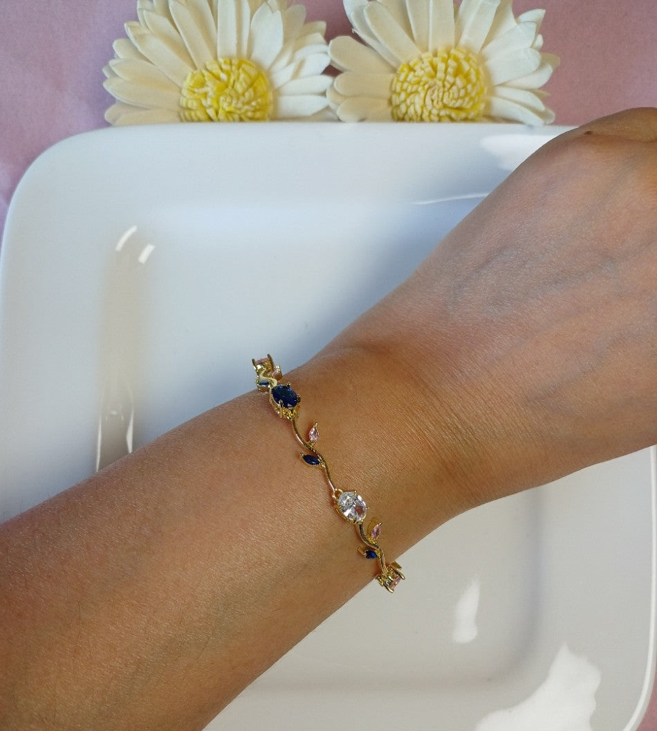 Tulip 4 Bracelet - Blue and Pink