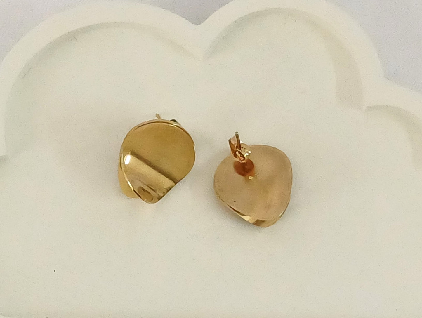 Golden Oval Studs