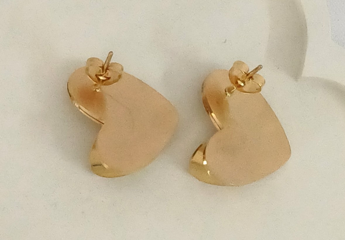 Golden Heart Studs Molly