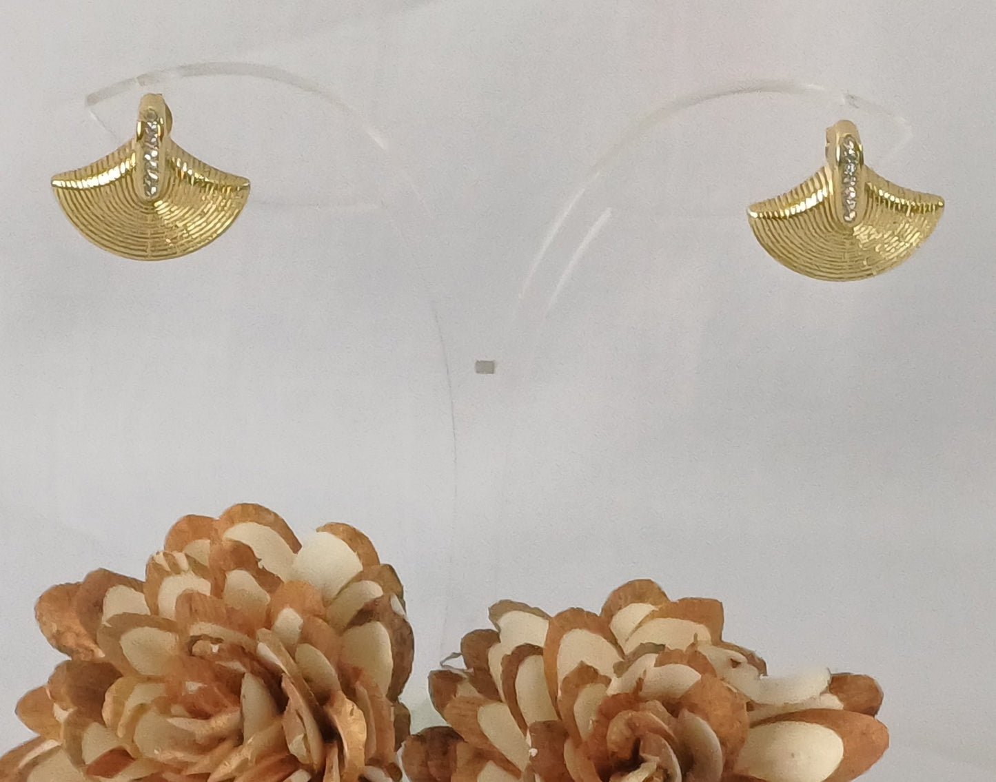 Golden Fan Studs
