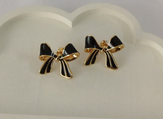 Black Bow Studs