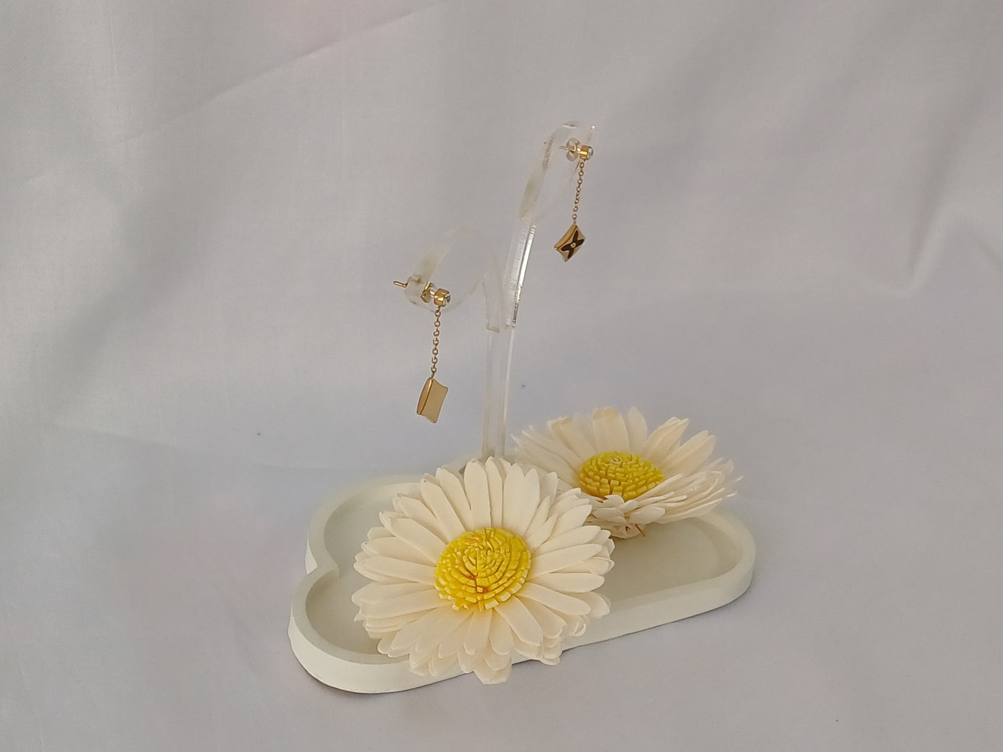 Golden Black Drop Earrings