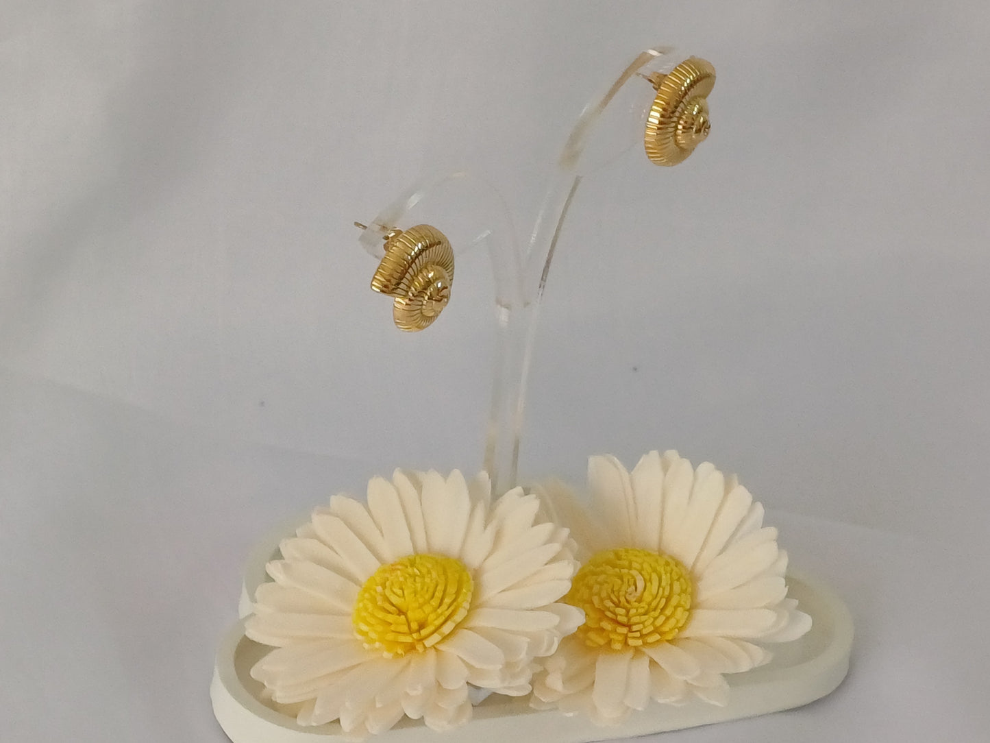 Golden Shell Stud Lucy