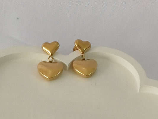 Golden Heart Drop Sabrina