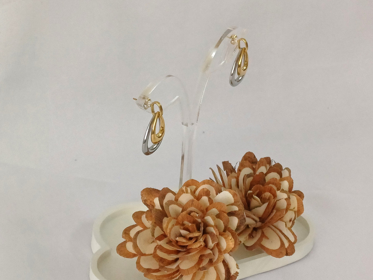 Dualtone Drop Earrings