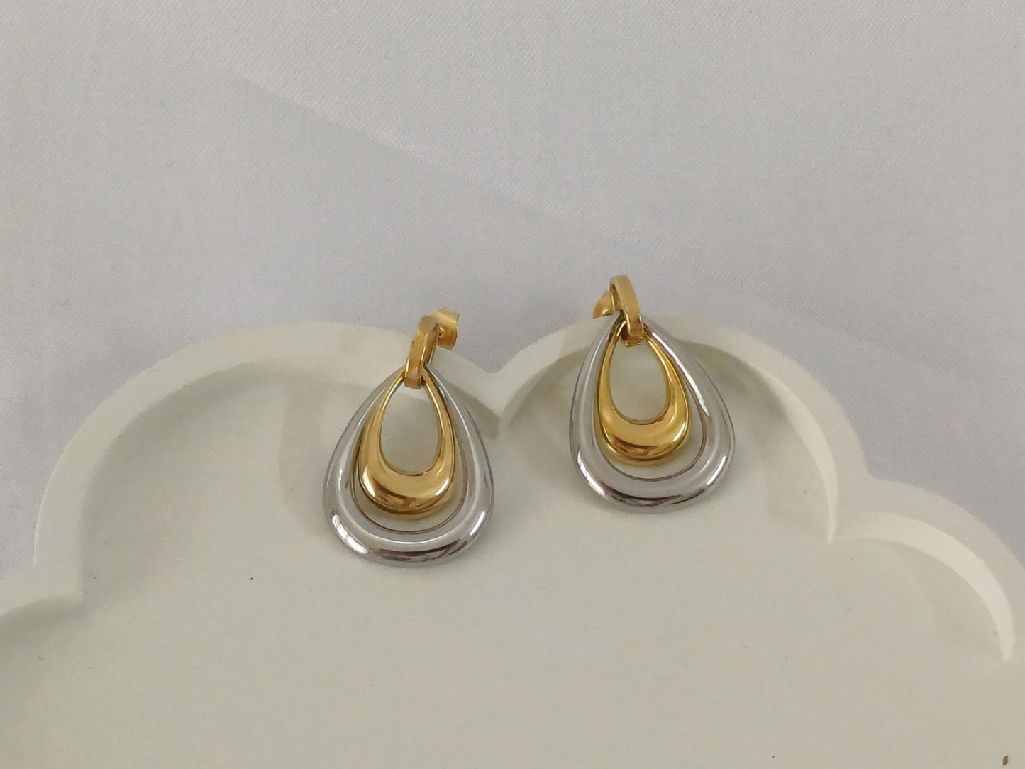 Dualtone Drop Earrings