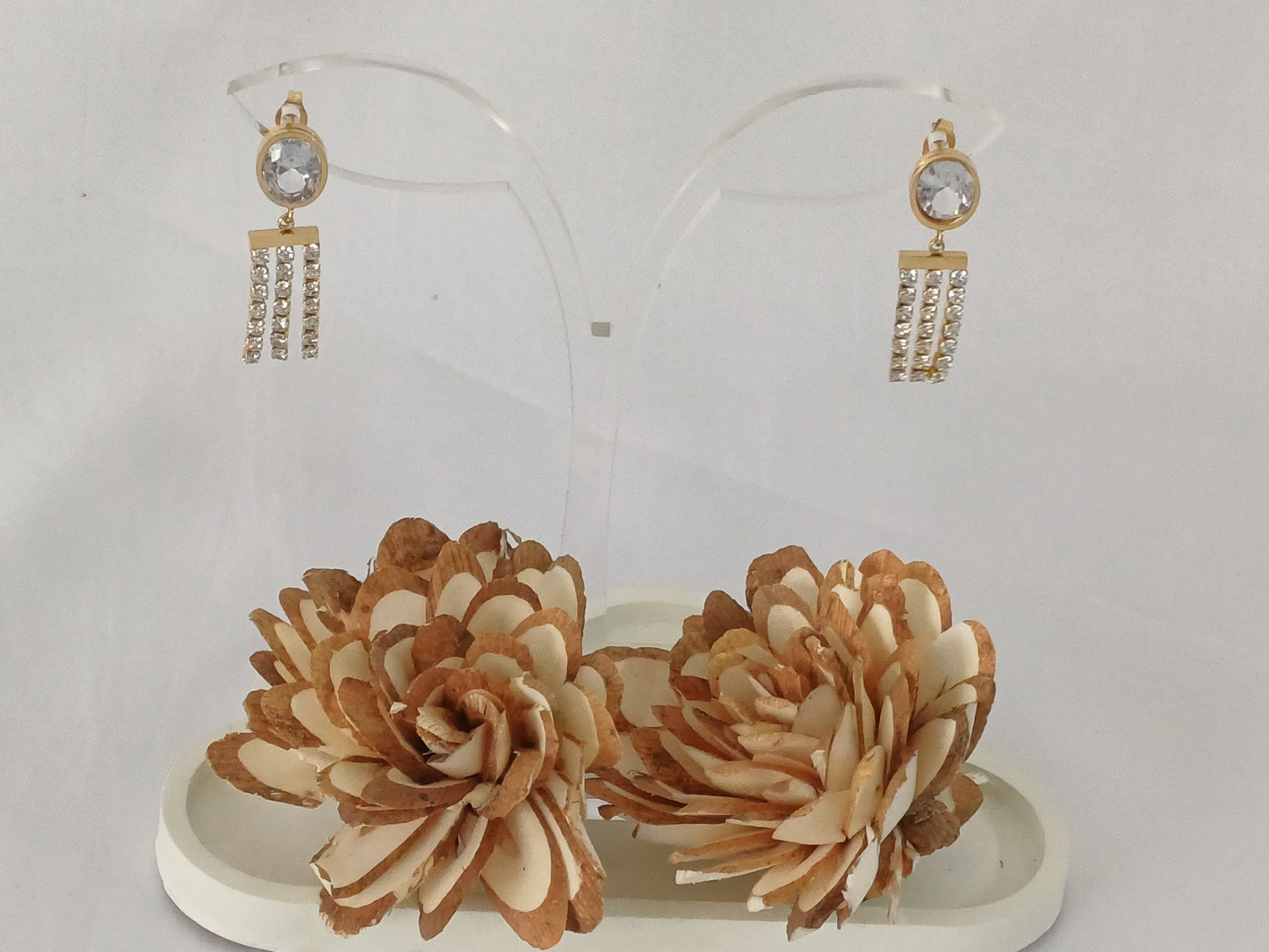 Golden AD Drop Earring