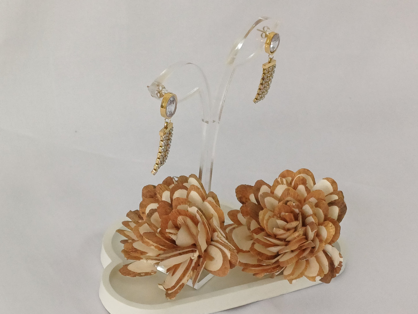 Golden AD Drop Earring