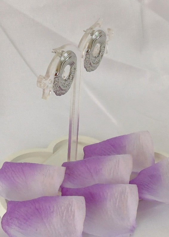 Silver Round Stud Ellie