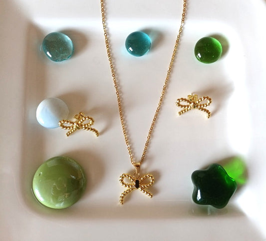 Bow Necklace Set