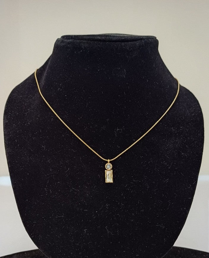 Small AD Pendant Necklace