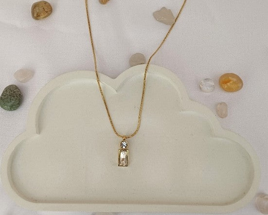 Small AD Pendant Necklace