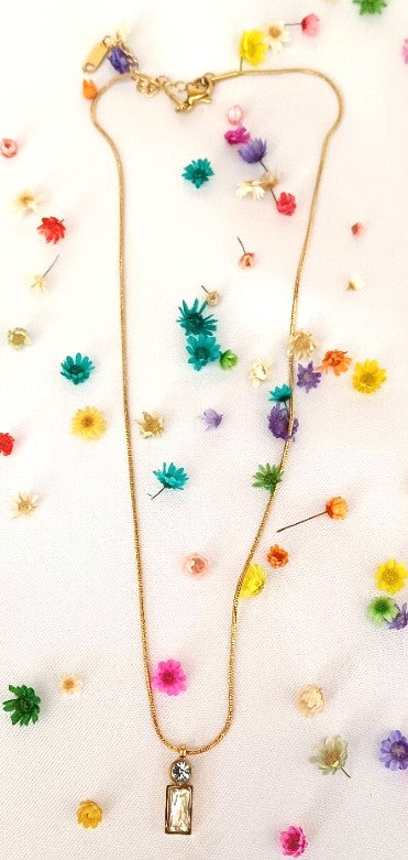 Small AD Pendant Necklace