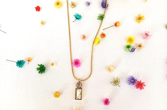 Small AD Pendant Necklace