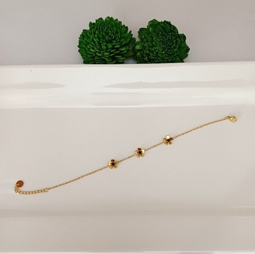 Daisy Bracelet Green