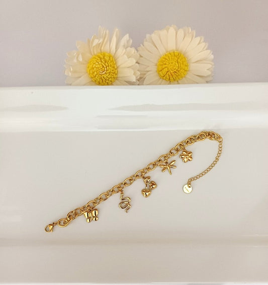 Golden Charm Bracelet