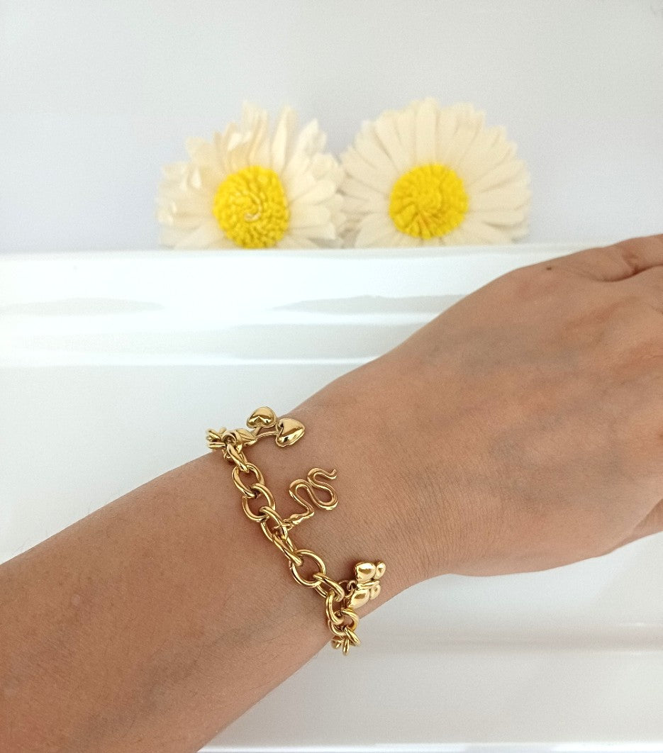 Golden Charm Bracelet