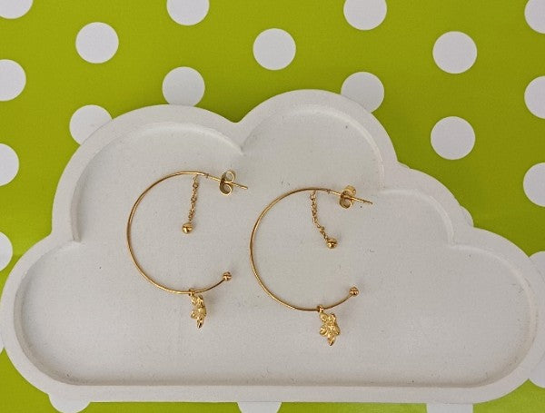 Flower Charm C Hoop