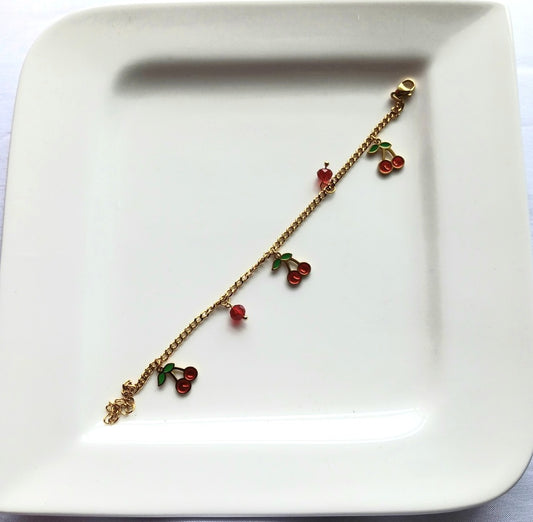 Small Cherry Bracelet
