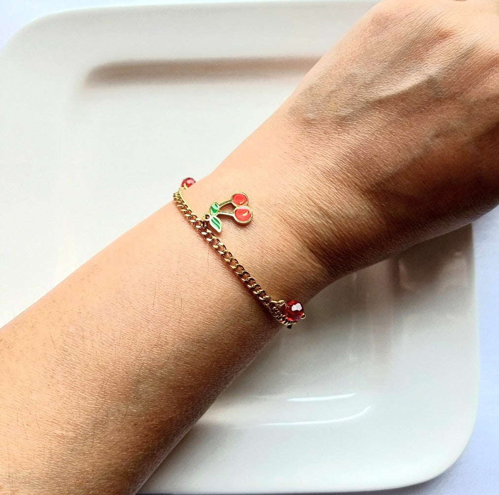 Small Cherry Bracelet