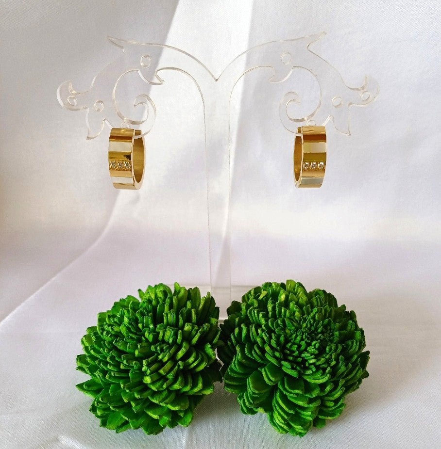 Mother Of Pearl Hoop