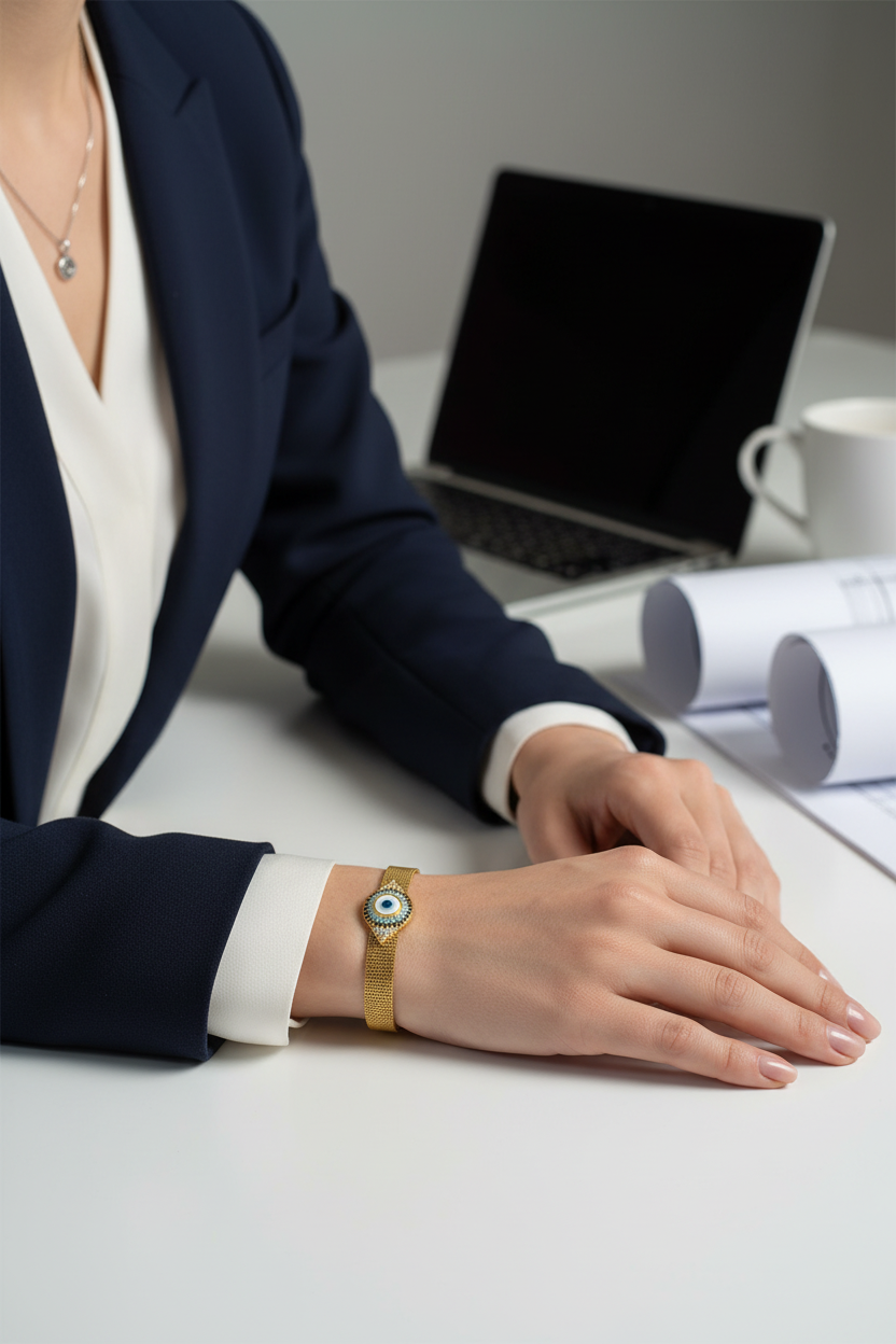Blue Evileye Watch Bracelet