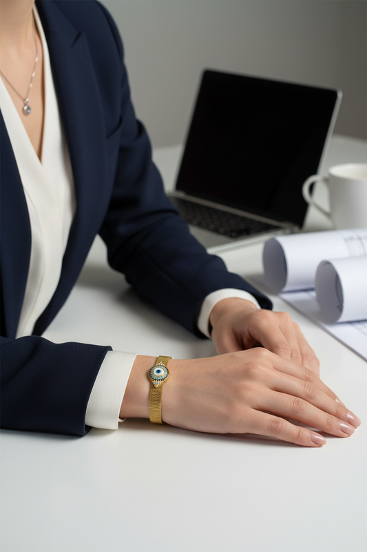 Blue Evileye Watch Bracelet