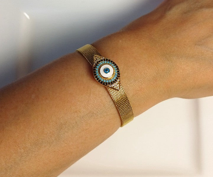 Blue Evileye Watch Bracelet