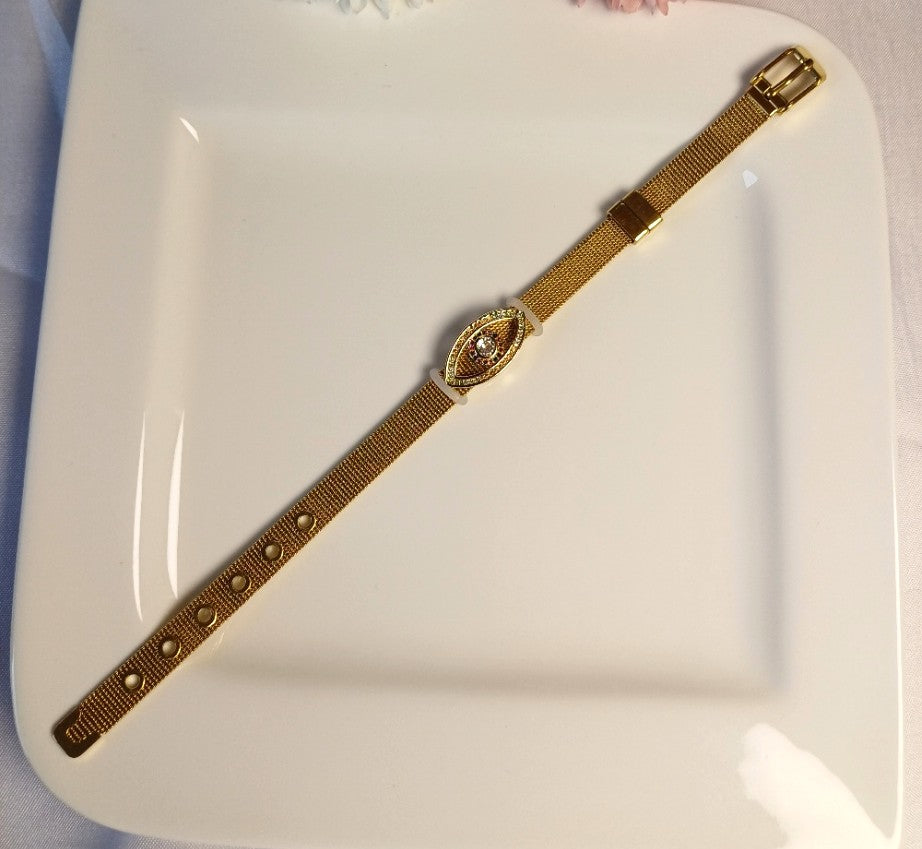 Evileye Golden Watch Bracelet