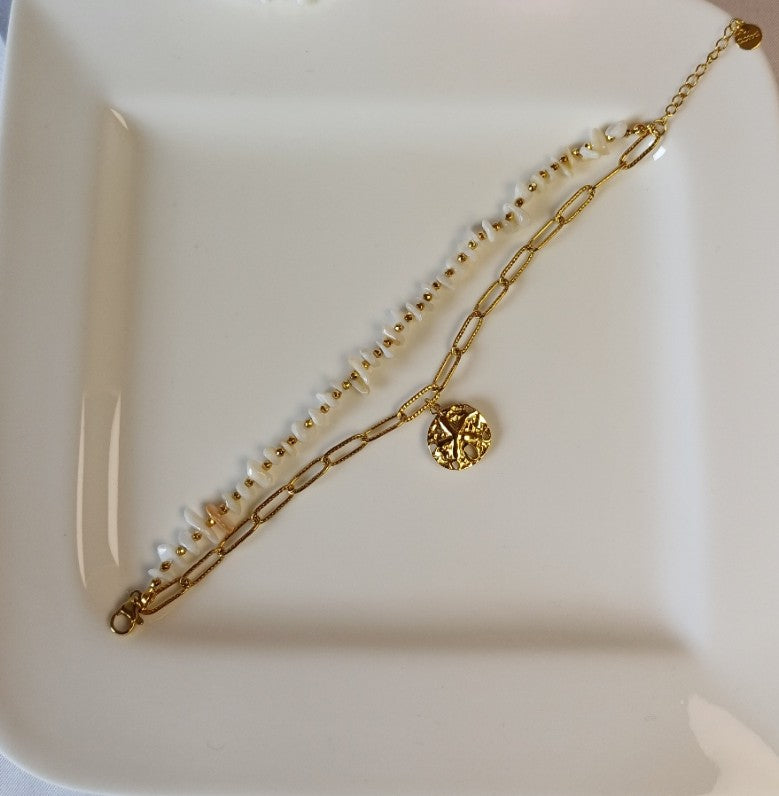 White Stone Bracelet