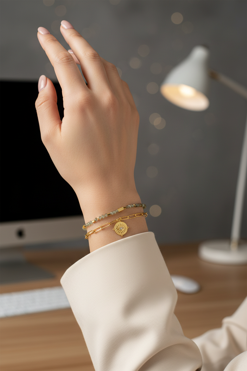 Grey Stone Bracelet