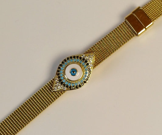 Blue Evileye Watch Bracelet