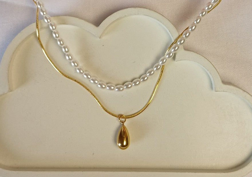 Layered Pearl Necklace