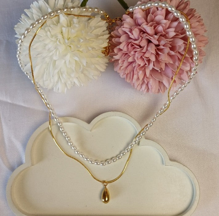 Layered Pearl Necklace
