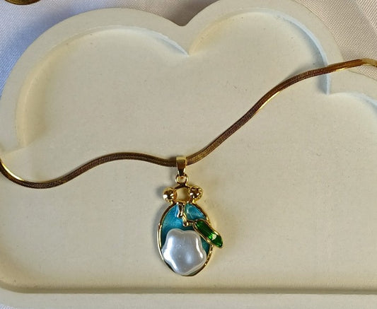 Blue Pendant Necklace