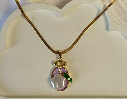 Purple Pendant Necklace