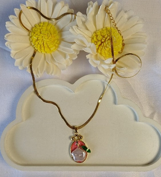 Pink Pendant Necklace