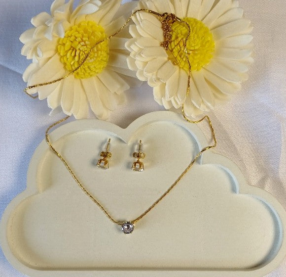 Solitaire Necklace Set
