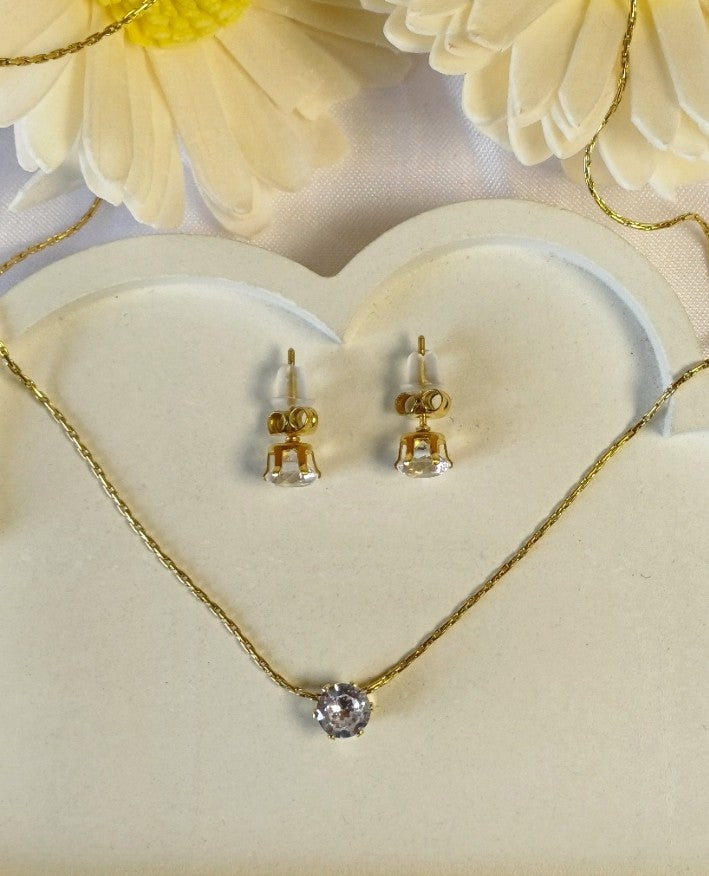 Solitaire Necklace Set