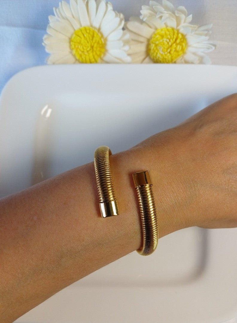 Thick Spiral Bangle