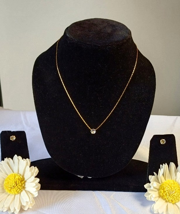 Solitaire Necklace Set