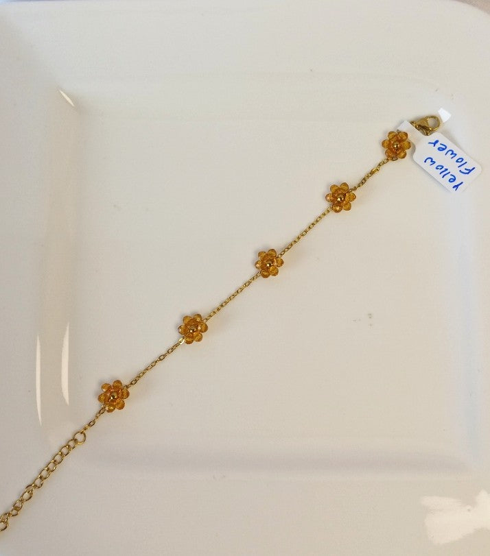 Yellow Flower Bracelet