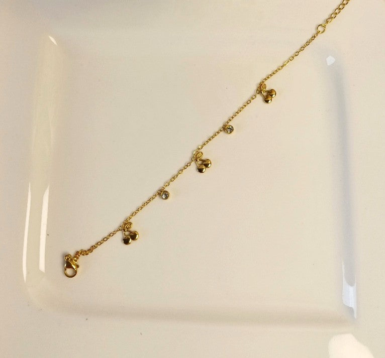 Golden Cherry Bracelet