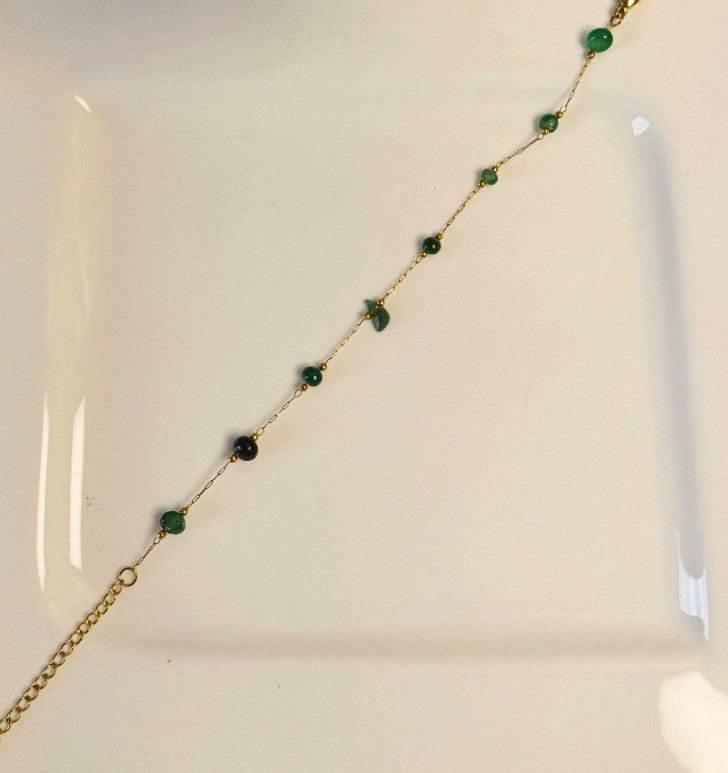 Green Bead Bracelet